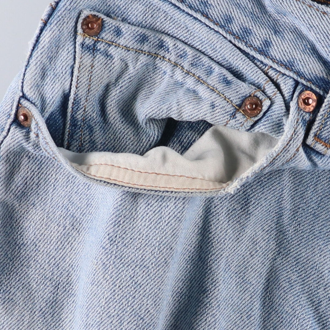 Levi's 505 REGULAR FIT tapered denim pants for men, size w36 cotton Blue type light blue Vintage Second Hand