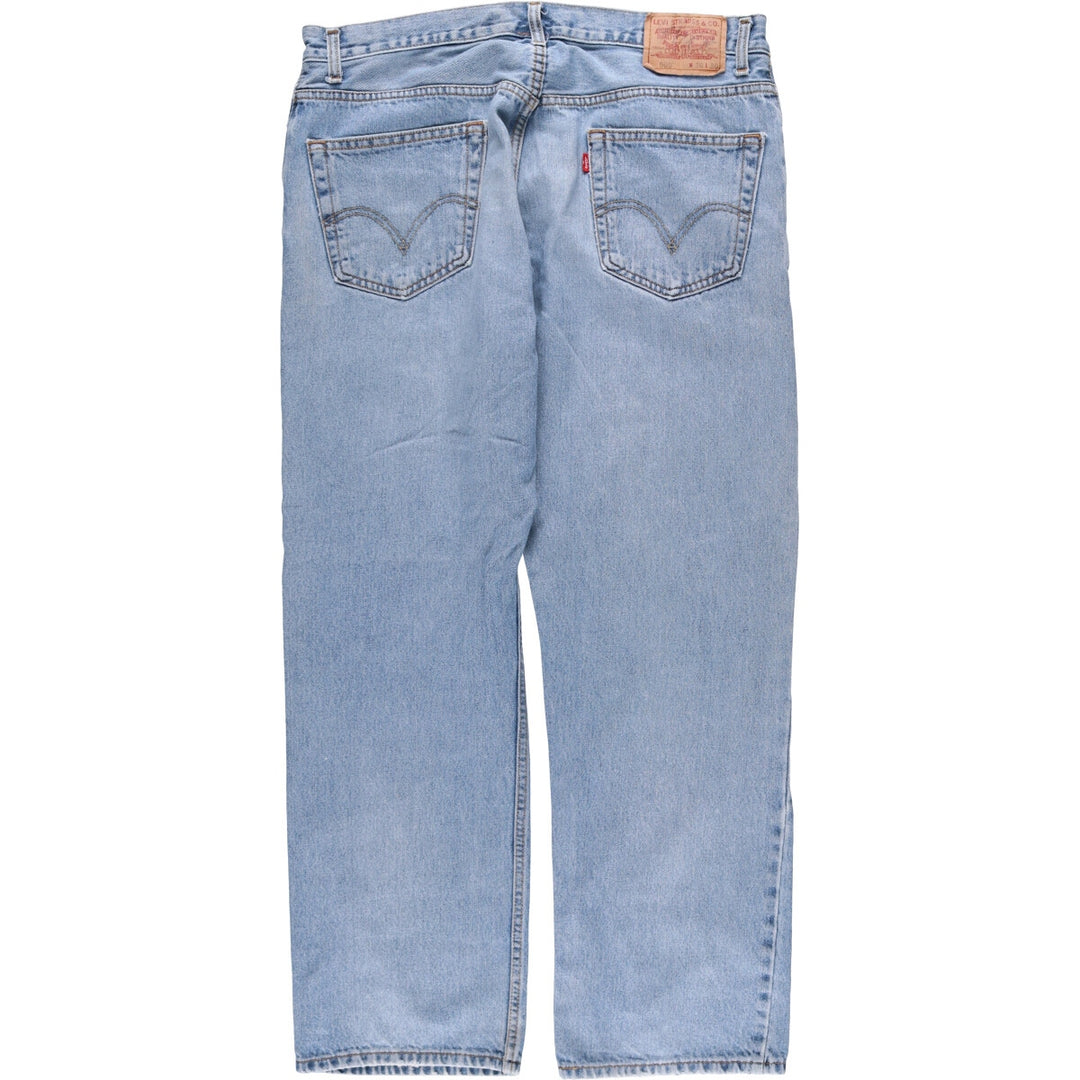 Levi's 505 REGULAR FIT tapered denim pants for men, size w37 cotton blue type Vintage Second Hand