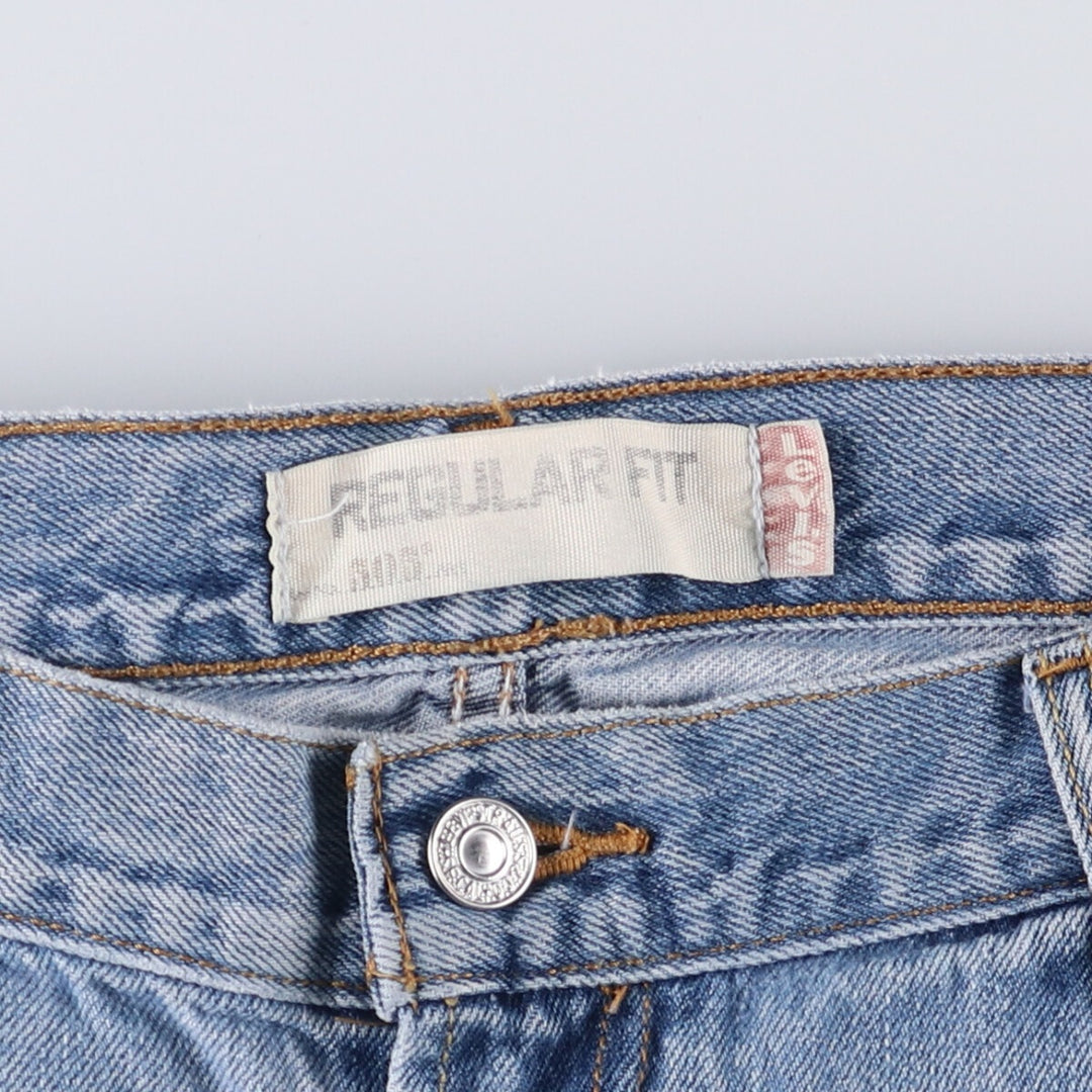 Levi's 505 REGULAR FIT tapered denim pants for men, size w37 cotton blue type Vintage Second Hand