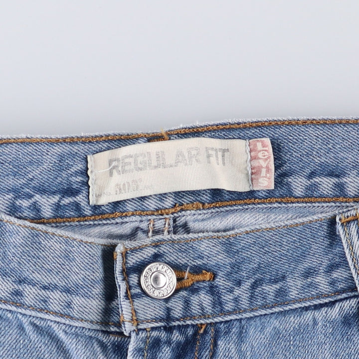 Levi's 505 REGULAR FIT tapered denim pants for men, size w37 cotton blue type Vintage Second Hand