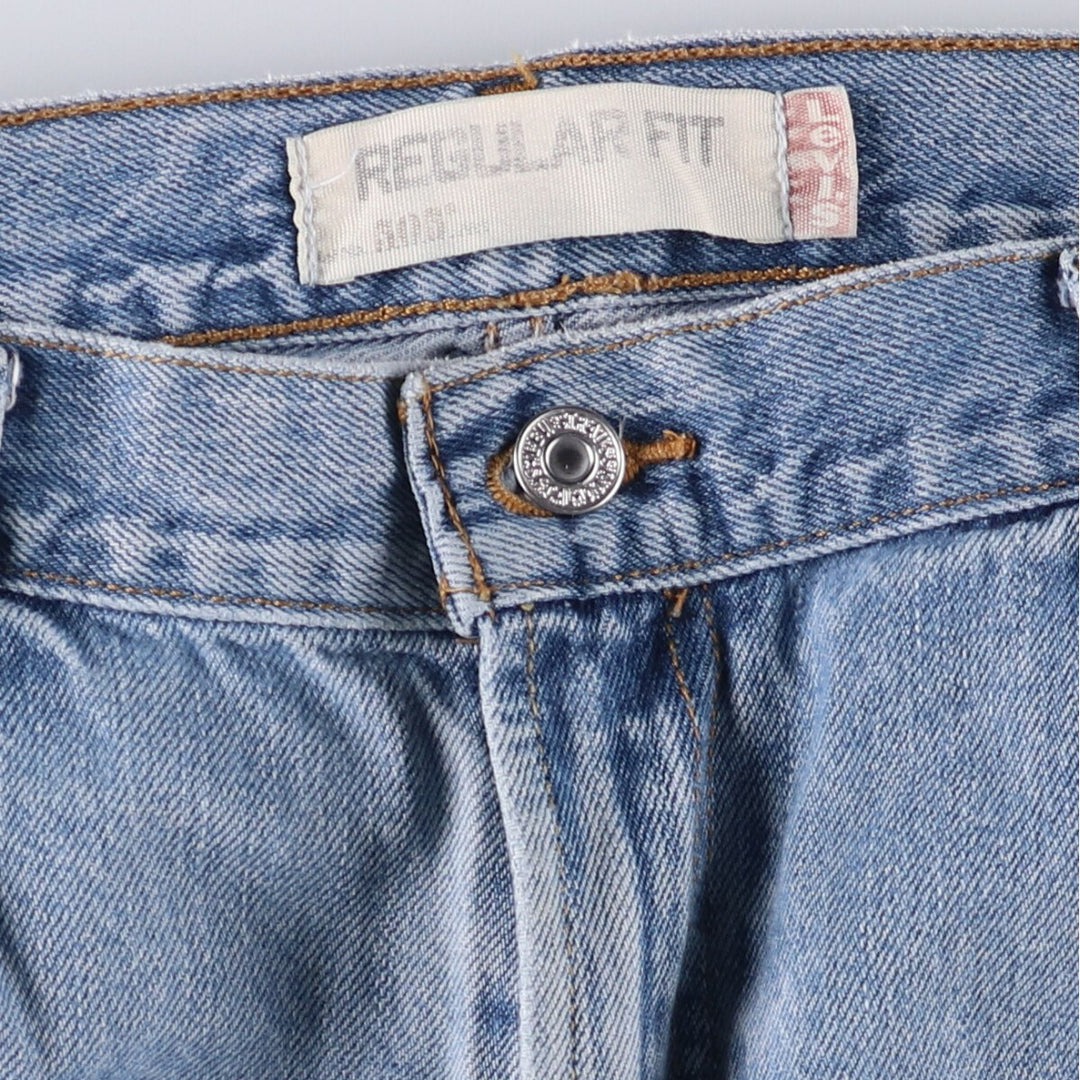 Levi's 505 REGULAR FIT tapered denim pants for men, size w37 cotton blue type Vintage Second Hand