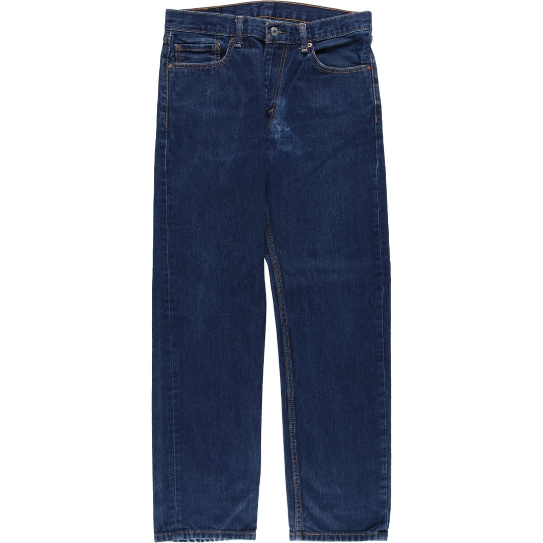 Levi's 505 tapered denim pants for men, size W34 cotton blue type Vintage Second Hand