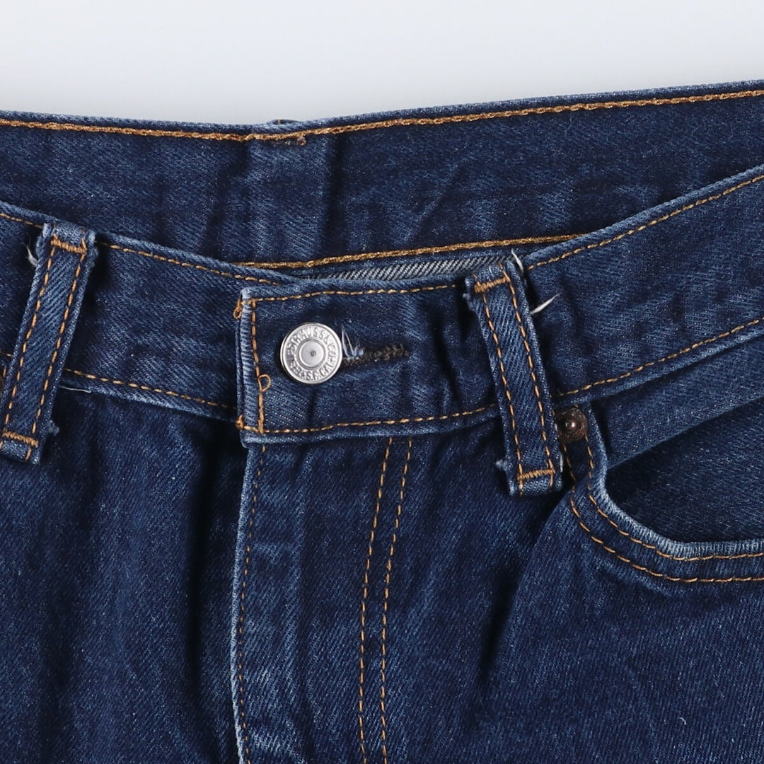 Levi's 505 tapered denim pants for men, size W34 cotton blue type Vintage Second Hand