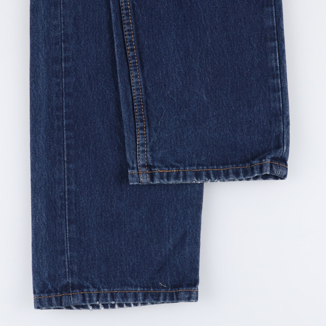 Levi's 505 tapered denim pants for men, size W34 cotton blue type Vintage Second Hand