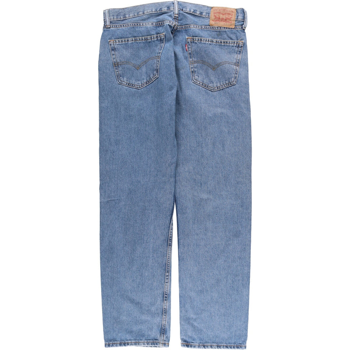 Levi's 505 tapered denim pants for men, size w36 cotton blue type Vintage Second Hand