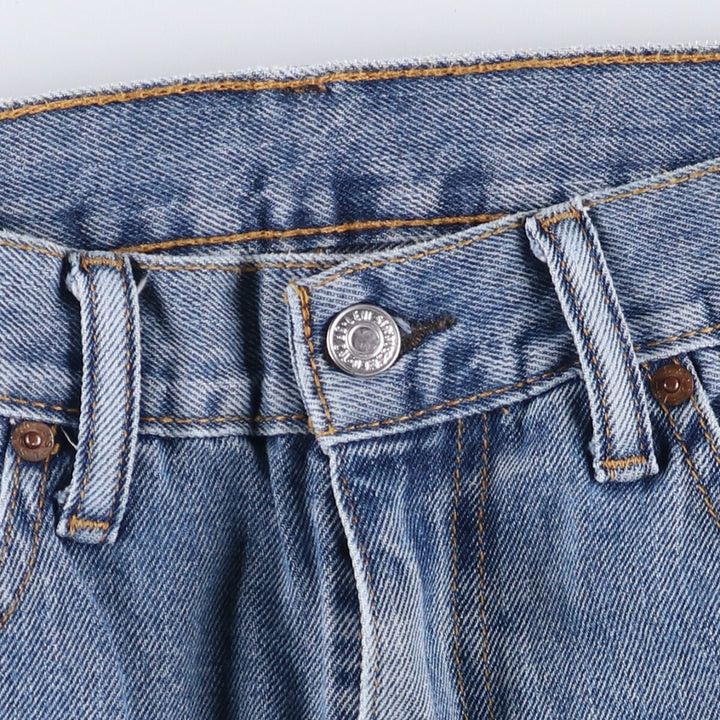 Levi's 505 tapered denim pants for men, size w36 cotton blue type Vintage Second Hand