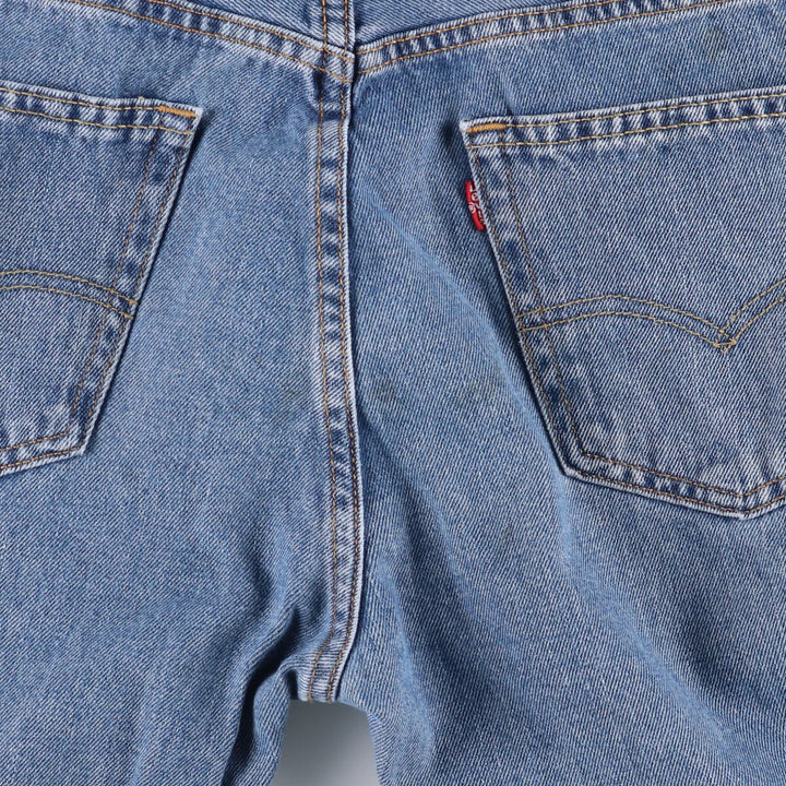 Levi's 505 tapered denim pants for men, size w36 cotton blue type Vintage Second Hand
