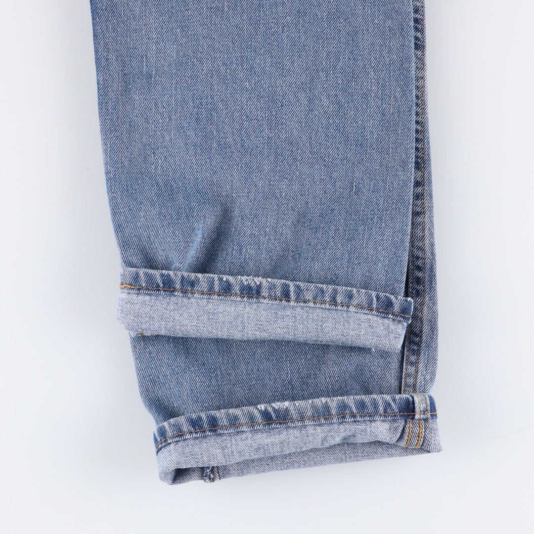 Levi's 505 tapered denim pants for men, size w36 cotton blue type Vintage Second Hand