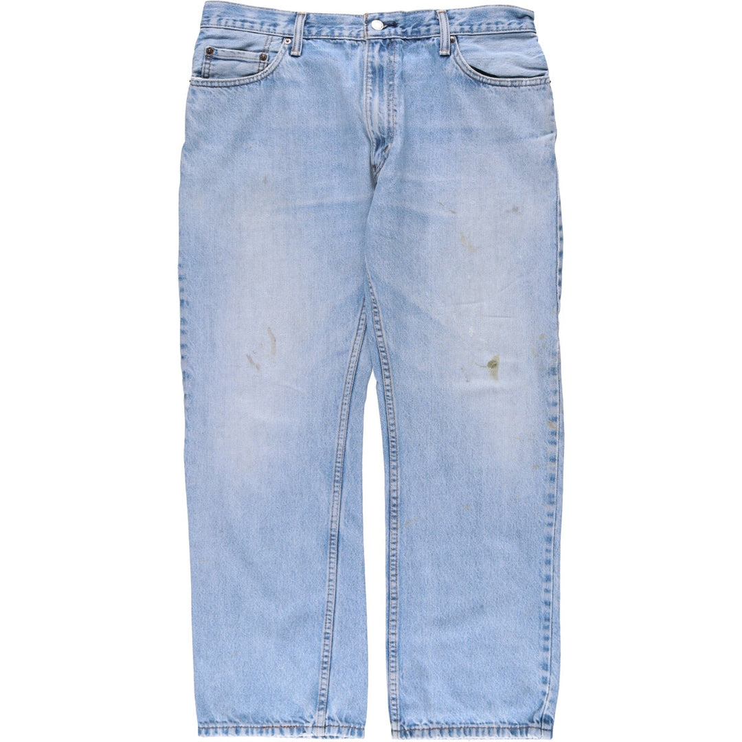 Levi's 505 STRAIGHT FIT tapered denim pants for men, size w37 unclear blue type Vintage Second Hand