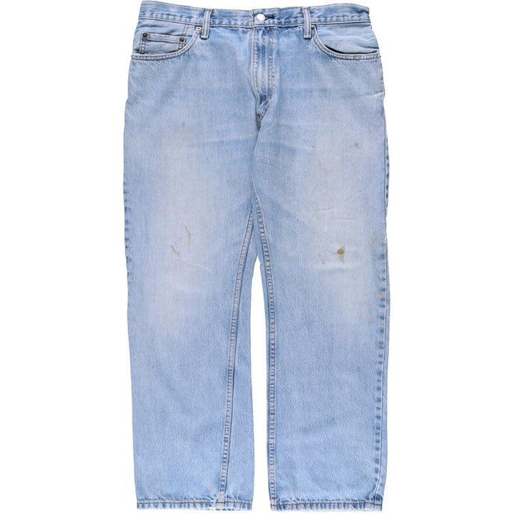 Levi's 505 STRAIGHT FIT tapered denim pants for men, size w37 unclear blue type Vintage Second Hand