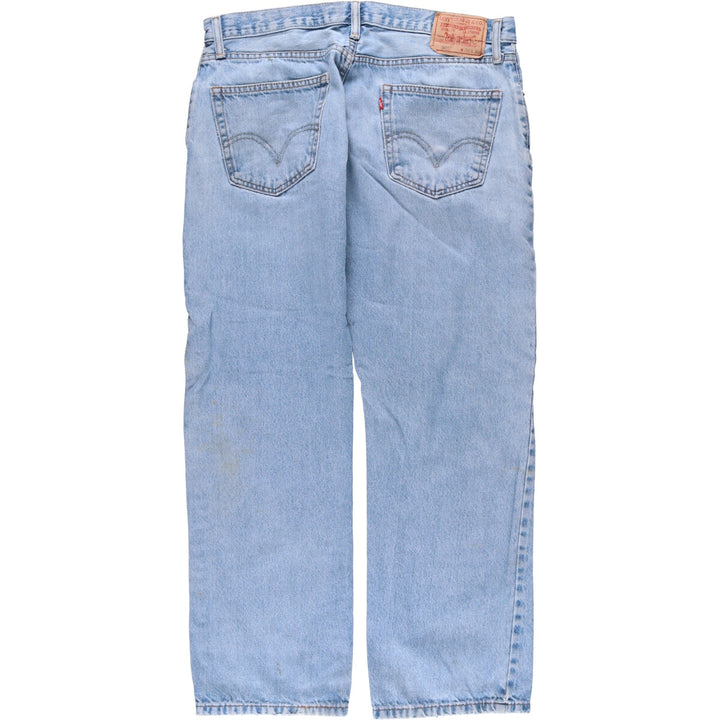 Levi's 505 STRAIGHT FIT tapered denim pants for men, size w37 unclear blue type Vintage Second Hand