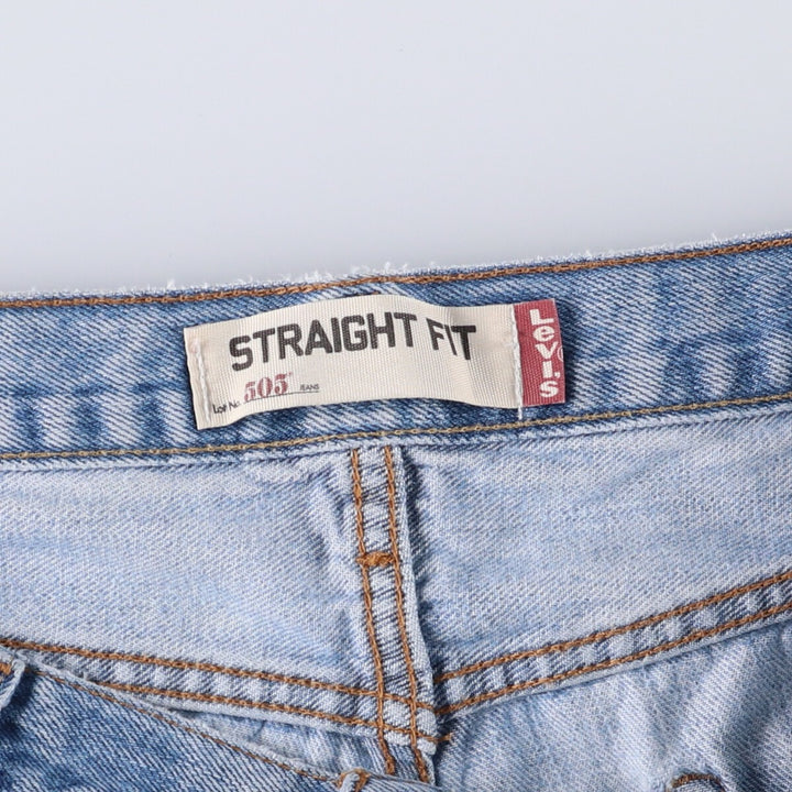 Levi's 505 STRAIGHT FIT tapered denim pants for men, size w37 unclear blue type Vintage Second Hand