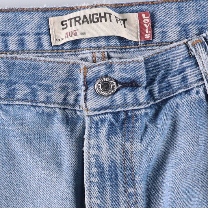 Levi's 505 STRAIGHT FIT tapered denim pants for men, size w37 unclear blue type Vintage Second Hand