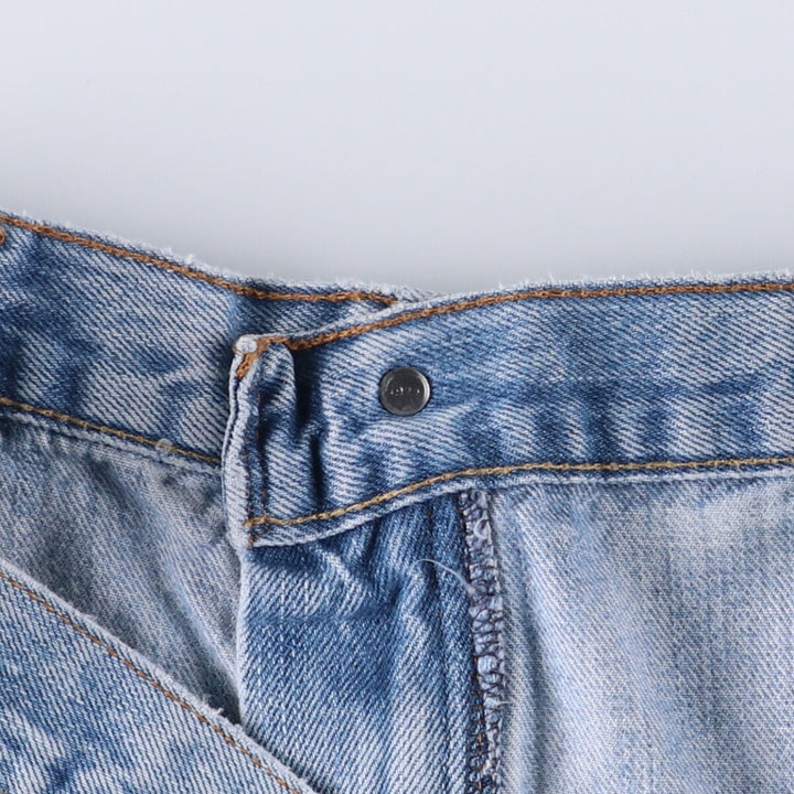 Levi's 505 STRAIGHT FIT tapered denim pants for men, size w37 unclear blue type Vintage Second Hand