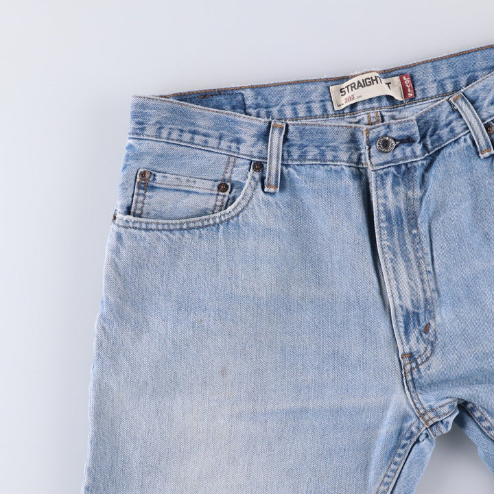 Levi's 505 STRAIGHT FIT tapered denim pants for men, size w37 unclear blue type Vintage Second Hand