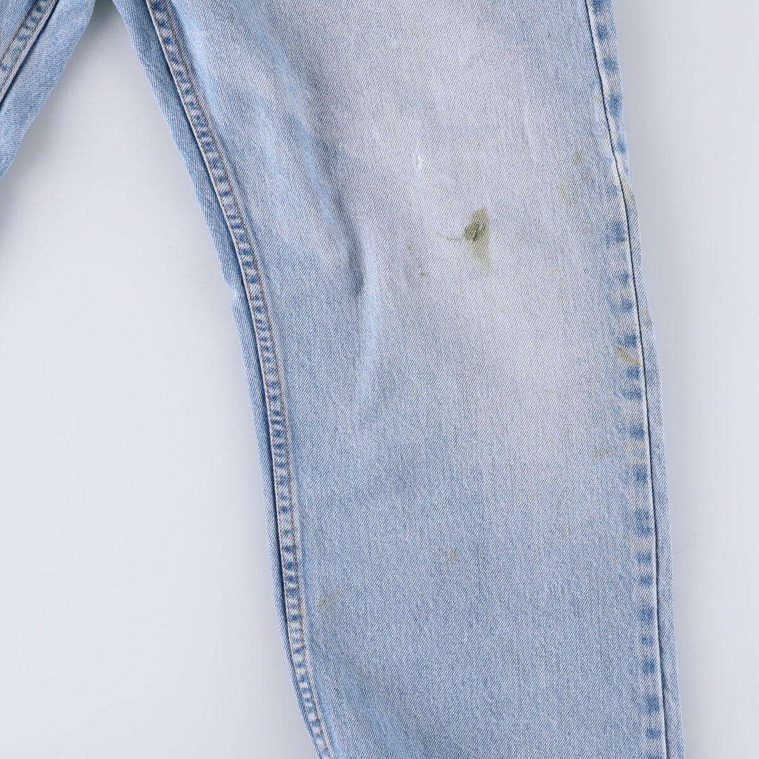 Levi's 505 STRAIGHT FIT tapered denim pants for men, size w37 unclear blue type Vintage Second Hand