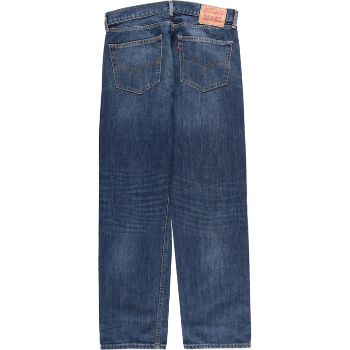 Levi's 505 tapered denim pants for men, size W34 cotton blue type Vintage Second Hand
