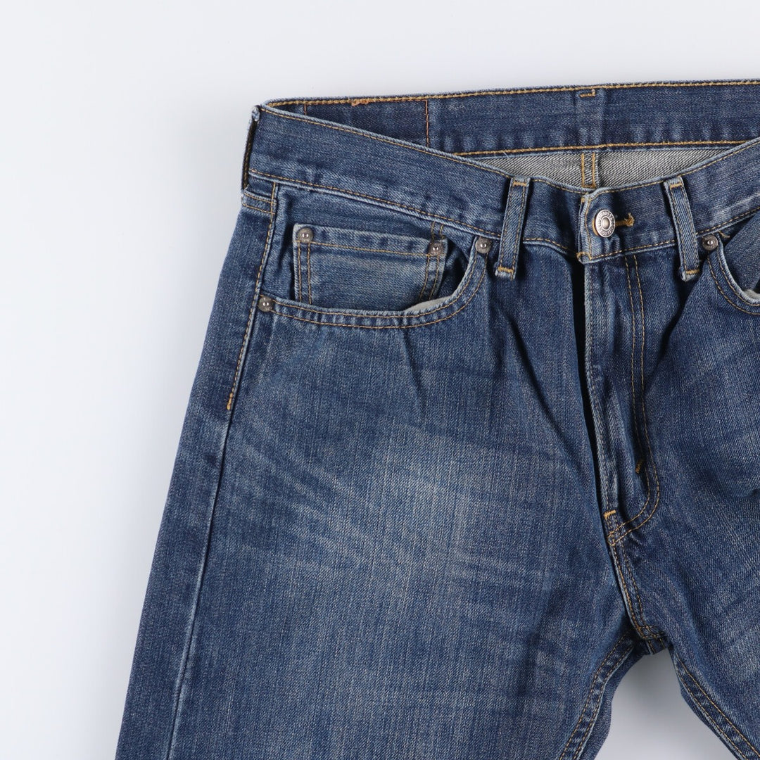 Levi's 505 tapered denim pants for men, size W34 cotton blue type Vintage Second Hand
