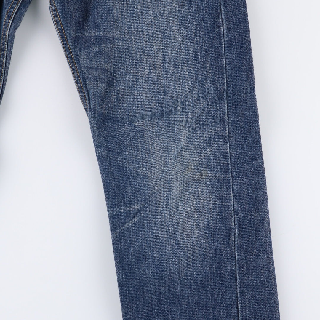 Levi's 505 tapered denim pants for men, size W34 cotton blue type Vintage Second Hand