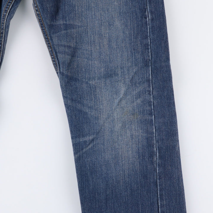 Levi's 505 tapered denim pants for men, size W34 cotton blue type Vintage Second Hand
