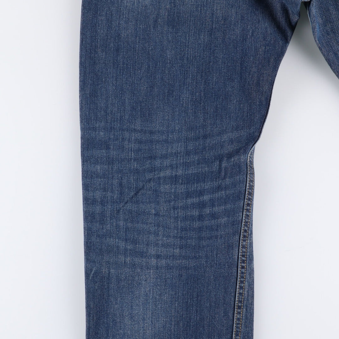 Levi's 505 tapered denim pants for men, size W34 cotton blue type Vintage Second Hand