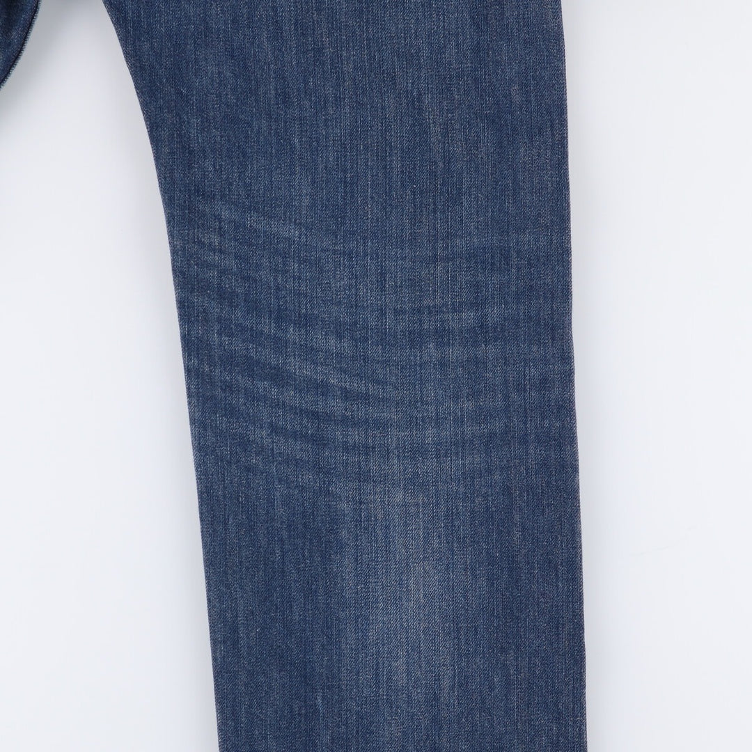 Levi's 505 tapered denim pants for men, size W34 cotton blue type Vintage Second Hand