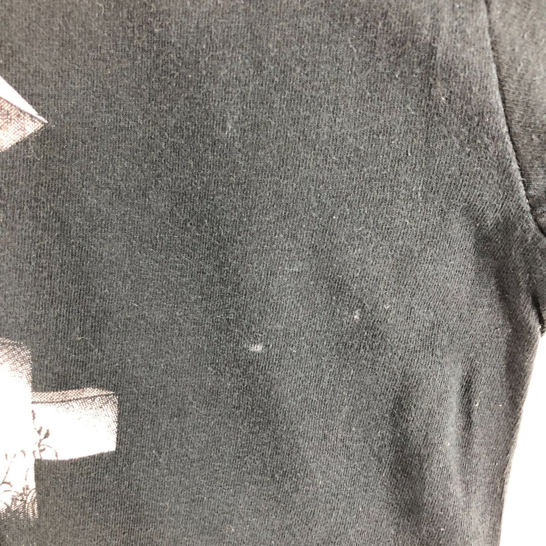 METALLICA Metallica Band T-shirt Band T Men's L size cotton black type Vintage Second Hand