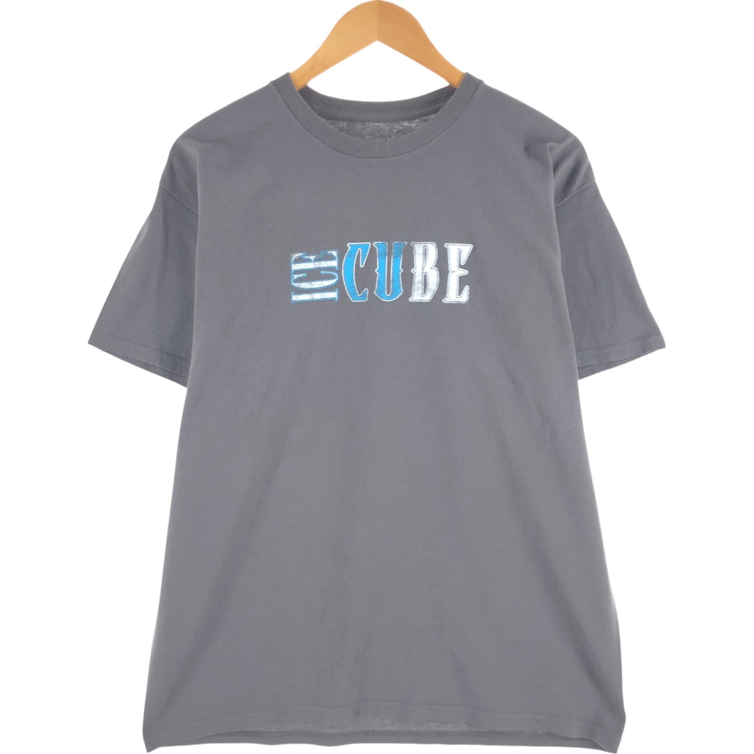 Ice Cube Rap T-shirt, Men's L size cotton Charcoal Vintage Second Hand