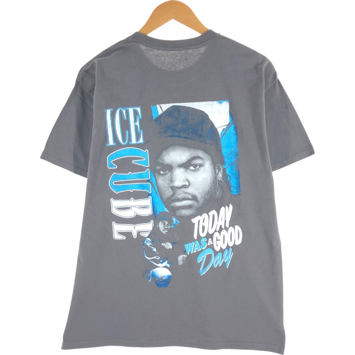 Ice Cube Rap T-shirt, Men's L size cotton Charcoal Vintage Second Hand