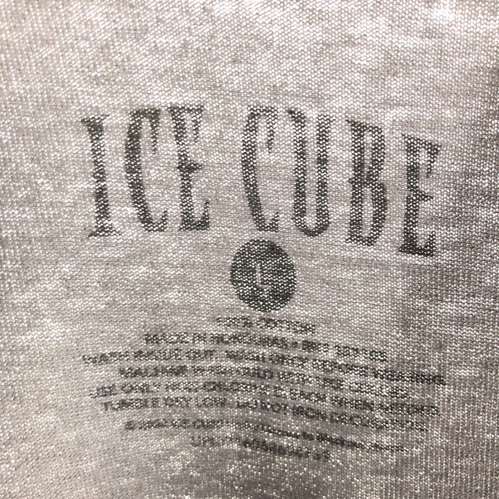 Ice Cube Rap T-shirt, Men's L size cotton Charcoal Vintage Second Hand