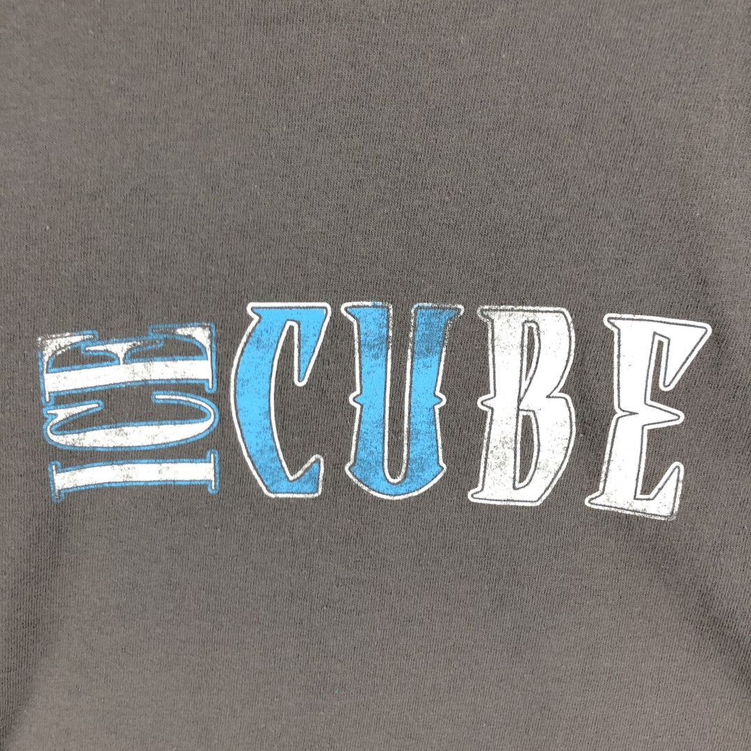 Ice Cube Rap T-shirt, Men's L size cotton Charcoal Vintage Second Hand