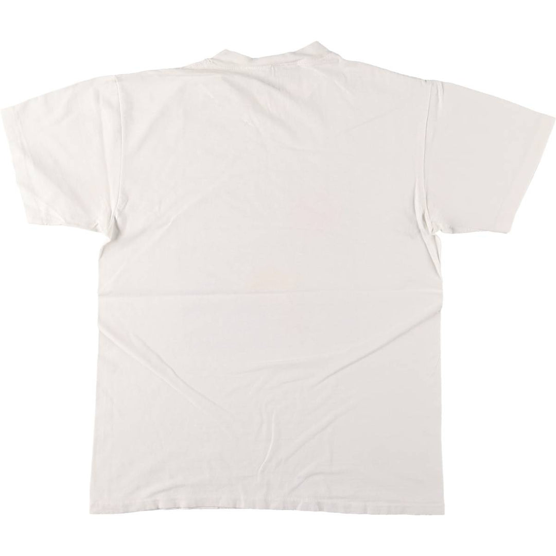 90'S ONEITA Calvin and Hobbes Character Print T-Shirt Men's Medium Vintage cotton white type Vintage Second Hand