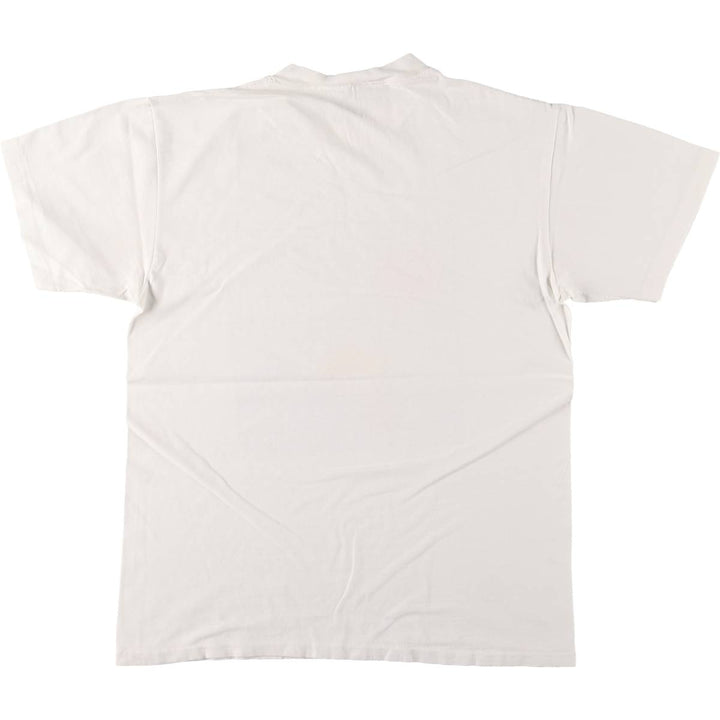 90'S ONEITA Calvin and Hobbes Character Print T-Shirt Men's Medium Vintage cotton white type Vintage Second Hand