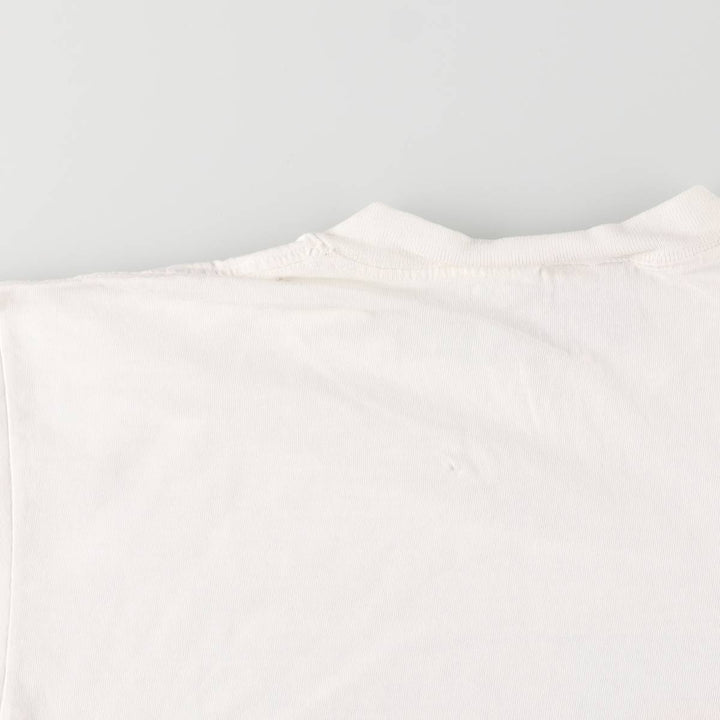 90'S ONEITA Calvin and Hobbes Character Print T-Shirt Men's Medium Vintage cotton white type Vintage Second Hand