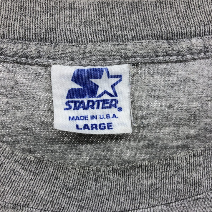 90'S Starter MLB BOSTON REDSOX Boston Red Sox Sports Print T-Shirt Made in USA Men's L Size Vintage cotton gray type Vintage Second Hand