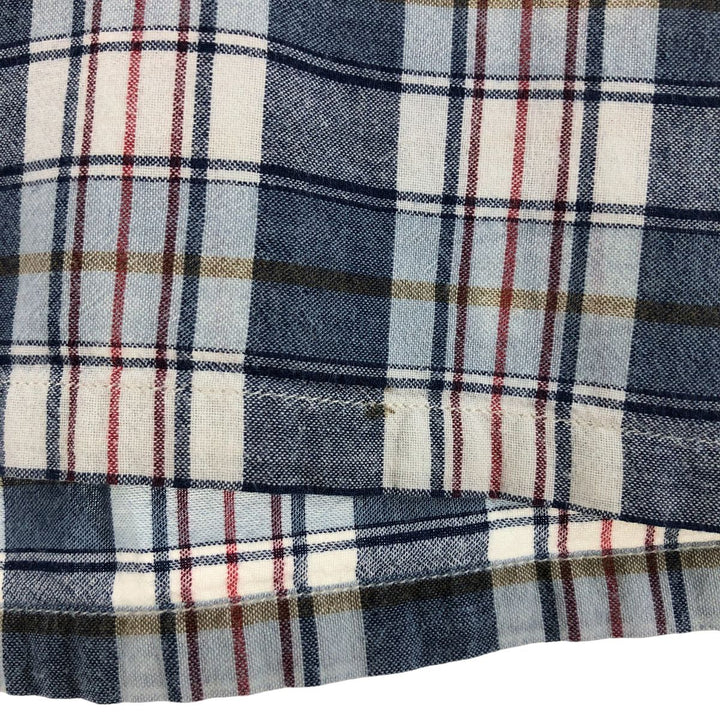 Ralph Lauren GREGGOR short sleeve button down check shirt box shirt men's XL size cotton navy blue type Vintage Second Hand