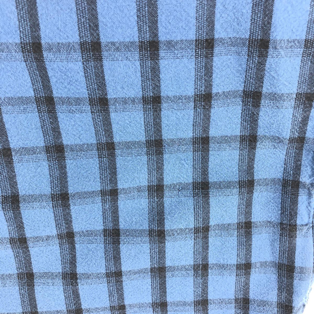 Carhartt ORIGINAL FIT Check Pattern Long Sleeve Button-Down Work Shirt, Men's XL cotton blue type Vintage Second Hand