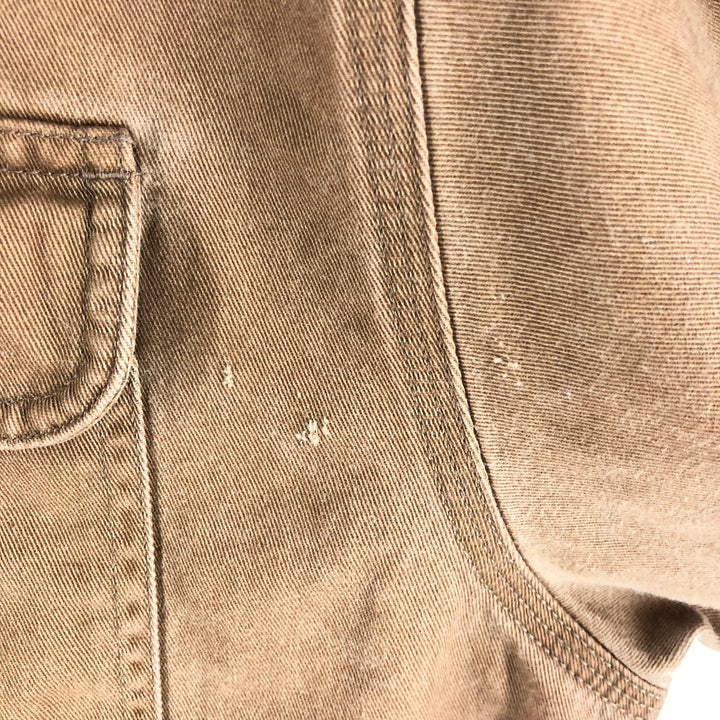 Carhartt Long Sleeve Button Down Work Shirt Men's XL cotton brown type Vintage Second Hand