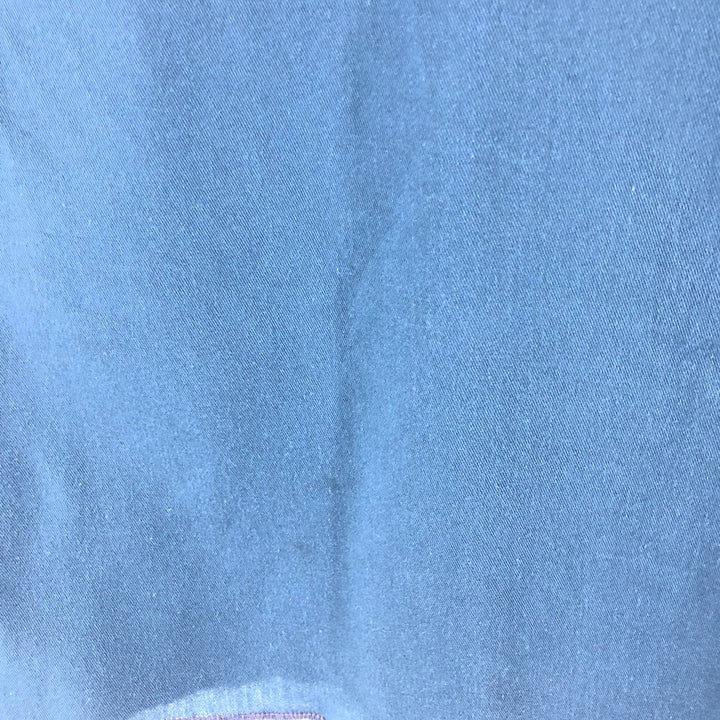 ~90'S Dickies Long Sleeve Work Shirt Made in USA Men's XL polyester navy blue type Vintage Second Hand
