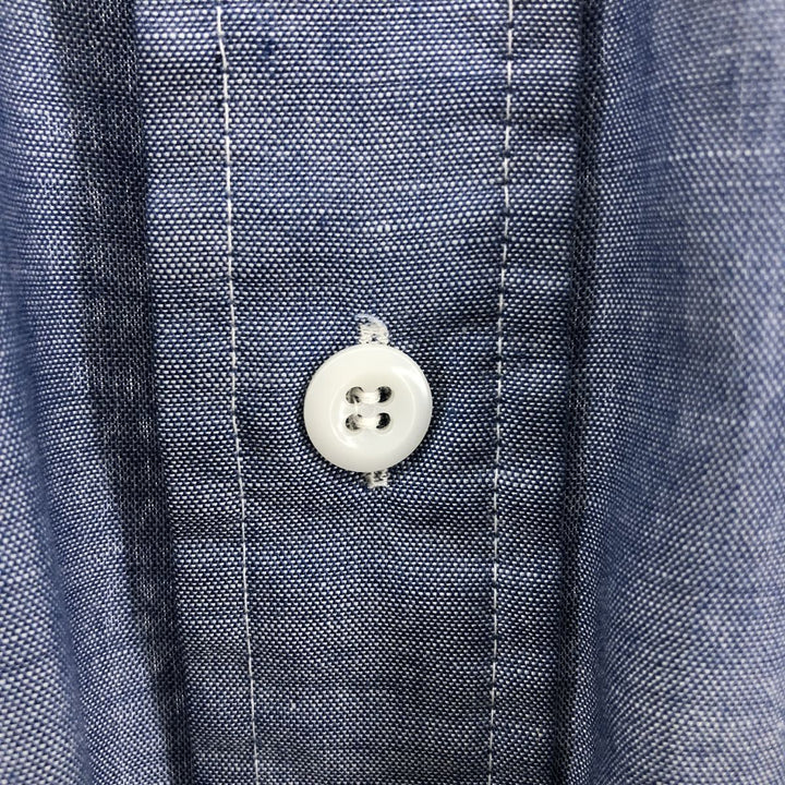 Vintage 1980'S Osh Kosh long-sleeved work shirt, men's size XL unclear blue type Vintage Second Hand