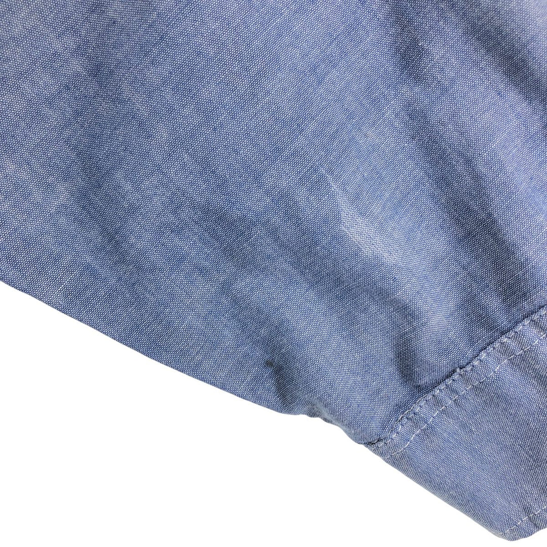 Vintage 1980'S Osh Kosh long-sleeved work shirt, men's size XL unclear blue type Vintage Second Hand