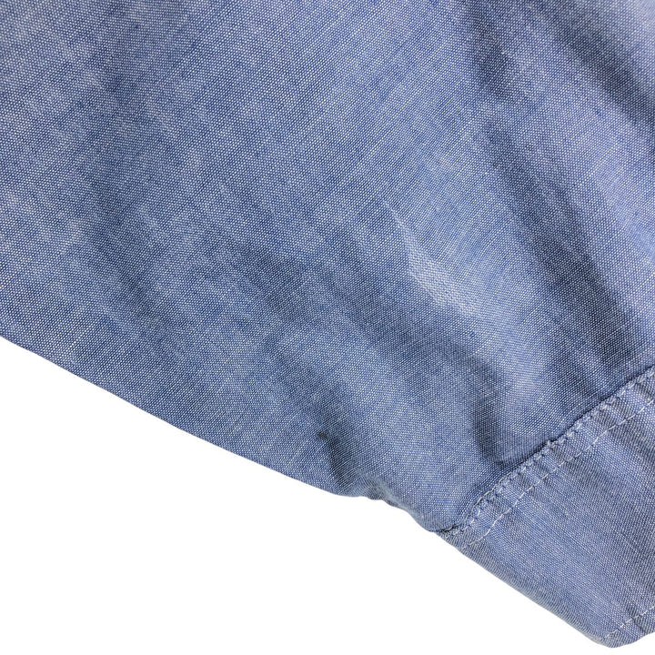 Vintage 1980'S Osh Kosh long-sleeved work shirt, men's size XL unclear blue type Vintage Second Hand