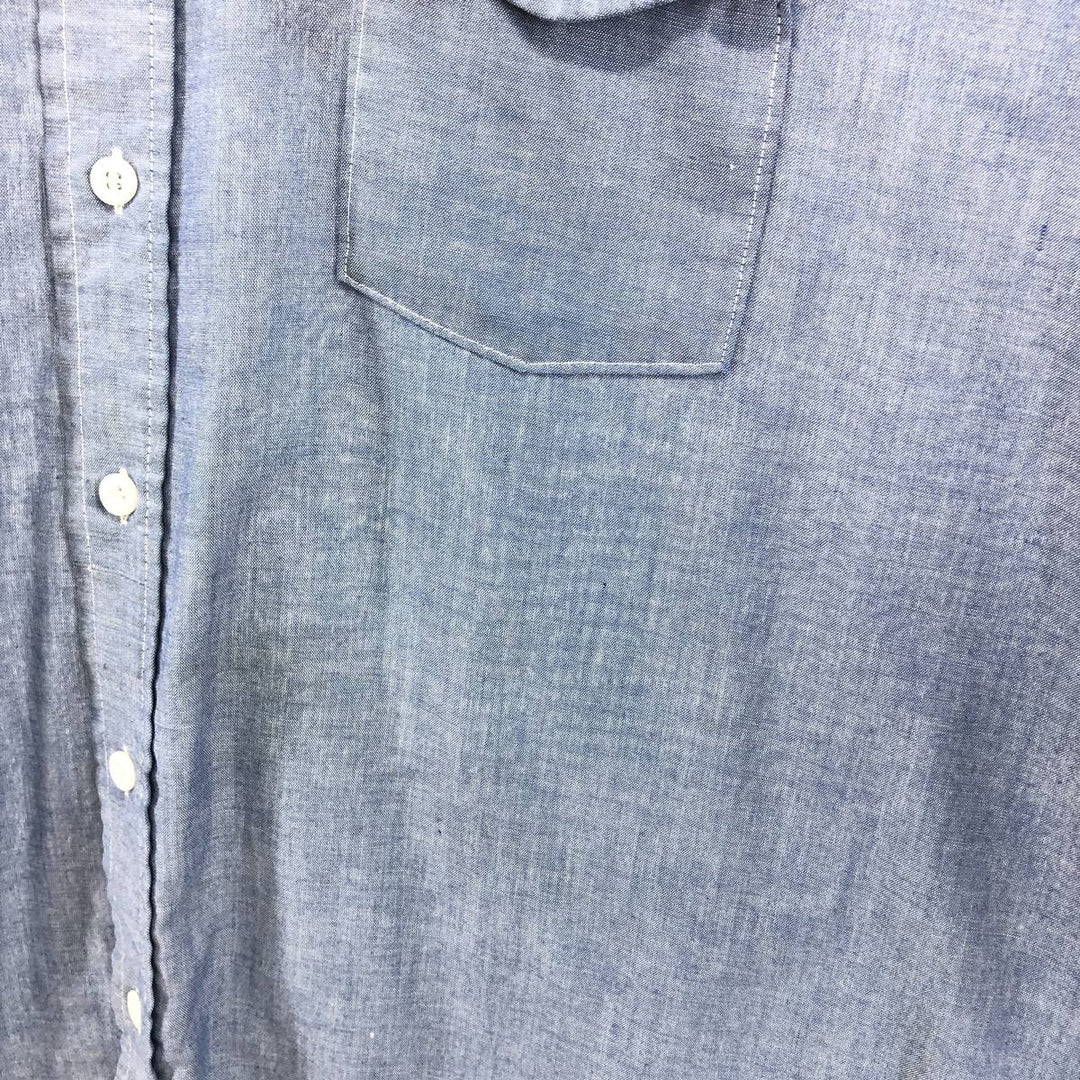Vintage 1980'S Osh Kosh long-sleeved work shirt, men's size XL unclear blue type Vintage Second Hand