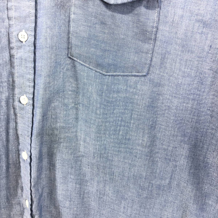 Vintage 1980'S Osh Kosh long-sleeved work shirt, men's size XL unclear blue type Vintage Second Hand
