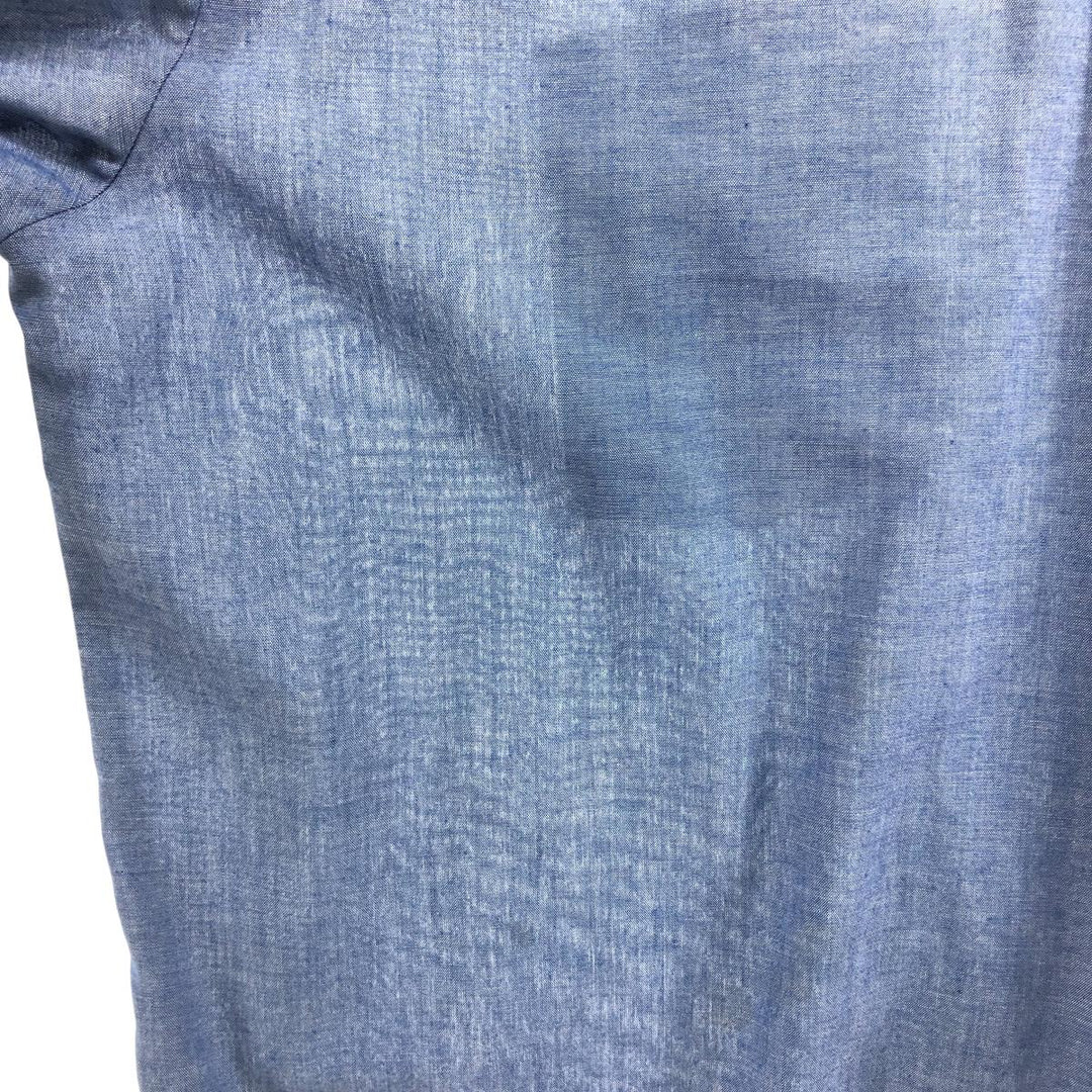 Vintage 1980'S Osh Kosh long-sleeved work shirt, men's size XL unclear blue type Vintage Second Hand