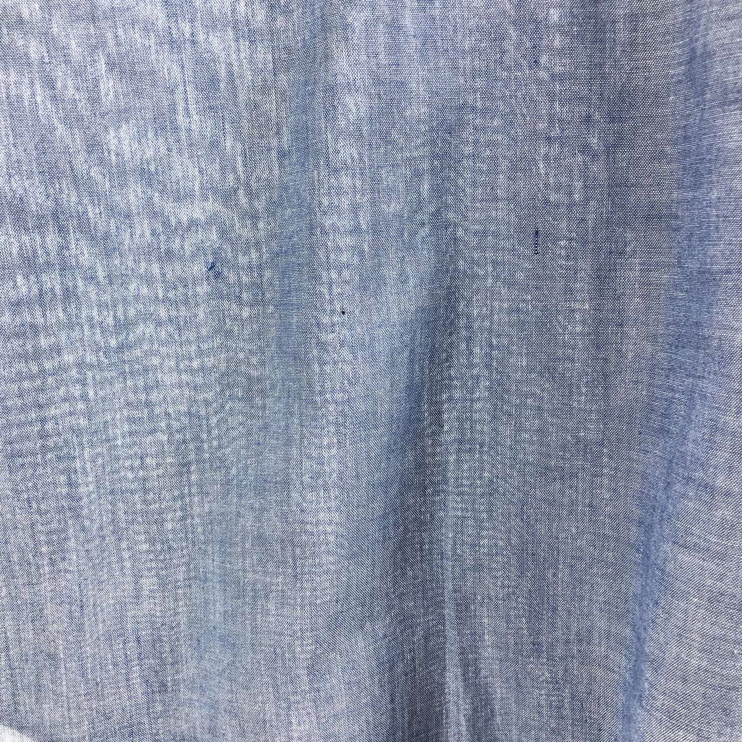 Vintage 1980'S Osh Kosh long-sleeved work shirt, men's size XL unclear blue type Vintage Second Hand
