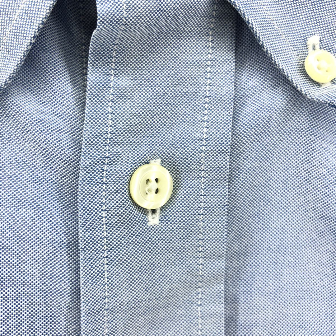 Brooks Brothers 346 long sleeve cotton shirt, men's size L Supima Cotton Blue type light blue Vintage Second Hand