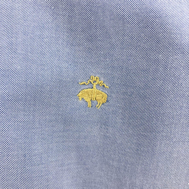 Brooks Brothers 346 long sleeve cotton shirt, men's size L Supima Cotton Blue type light blue Vintage Second Hand