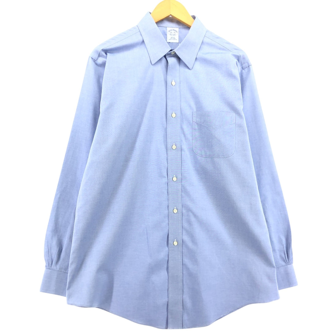 Brooks Brothers 346 long sleeve cotton shirt, men's size L cotton Blue type light blue Vintage Second Hand