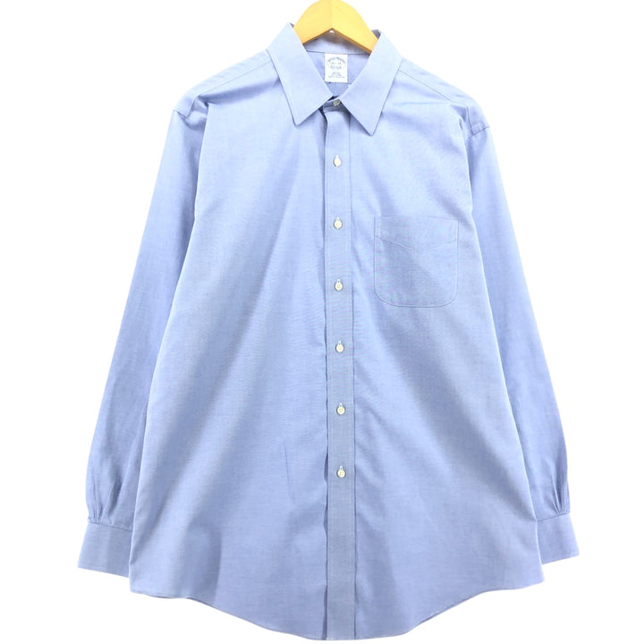 Brooks Brothers 346 long sleeve cotton shirt, men's size L cotton Blue type light blue Vintage Second Hand